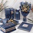 thumbnail image 4 of 2026 New Navy Blue Wrapping Paper Roll 17in x 33ft, Matte Pearly Solid Gift Wrap for DIY Bouquet, Wedding, Birthday, Graduation & Father’s Day, 4 of 13