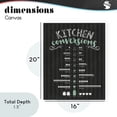 thumbnail image 3 of Kitchen Conversions Black & Green Canvas Wall Art, design by Lettered and Lined, 3 of 8