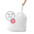 thumbnail image 2 of Bolsas de basura Simplehuman Code V, 60 unidades, 16 a 18 litros, 4,2 a 4,8 galones, 2 of 4