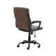 image 3 of Mainstays Mid-Back Manager's Office Chair with Arms, Bonded Leather, Multiple Colors
