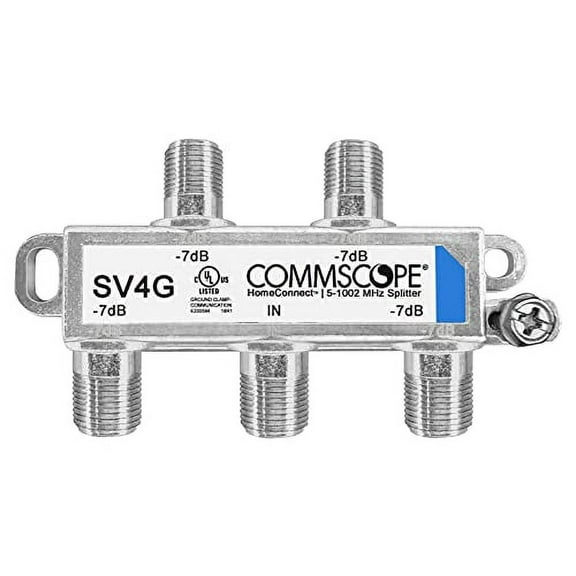 Commscope SV-4G HomeConnect 4-Way Coaxial Cable Splitter 5-1002 MHz CATV 120 dB 75 ohm