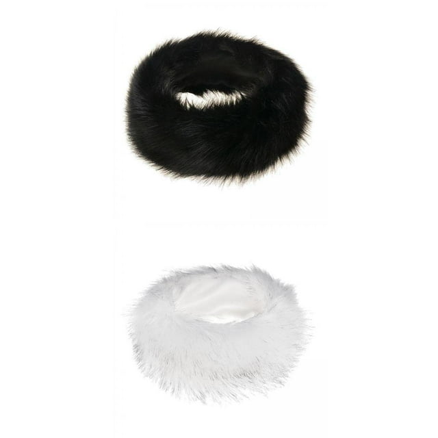 2 Uds Sombreros s de Piel Sintética para Mujer, Diadema, Calentador de