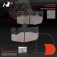thumbnail image 3 of A-Premium Front & Rear Ceramic Disc Brake Pads Set Compatible with Select Lexus Models - LS430 2001 2002 2003 2004 2005 2006, 4.3L, with Hardware, 8 Pcs, 3 of 6