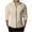 Khaki, variant on ZCFZJW Men's Lightweight Cardigan Jacket Casual Solid Color Waffle Knitted Spring Fall Long Sleeve Windbreaker Bomber Zip Up Outwear Coat Tops Gray L