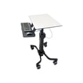 thumbnail image 1 of Ergotron TeachWell Mobile Digital Workspace - Cart - Patented Constant Force Technology - for notebook / keyboard / mouse - steel, phenolic composite, high-grade plastic - graphite gray, 1 of 10