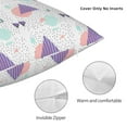 thumbnail image 5 of YFYANG Square Decorative Throw Pillow Case (Without Pillow Insert), Retro Abstract Geometric Pattern Bedroom Sofa Car Cushion Cover, 26"x26", 5 of 9