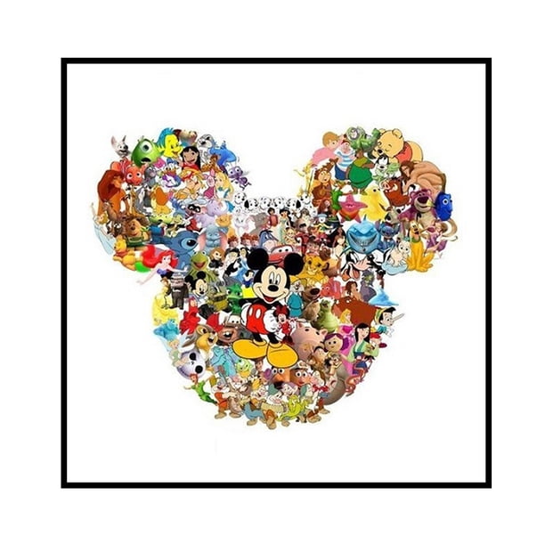 Cuadros Decorativos Figuras de dibujos animados de punto de cruz parcial de 11CT, Kits de bordado DIY hechos a mano DQrwqpou Nuevos Originales