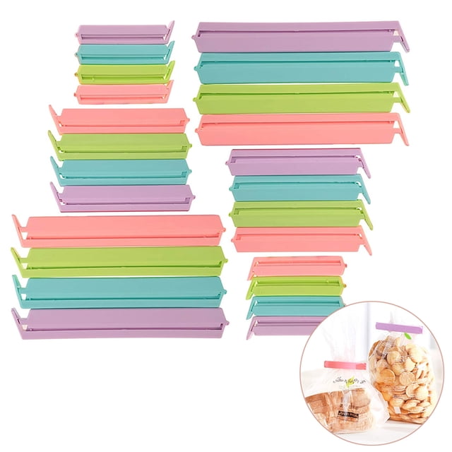 24 PCS Food Bag Sealing Clips,Food Sealing Clips Food Clips Food Bag Clips