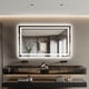 thumbnail image 1 of 32x40 pulgada LED bathroom mirror-front y backlit anti-fog dimmable con memory function-suitable para wall mounting horizontal o vertical placement-a smart choice para bathrooms, 1 of 7