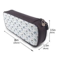 thumbnail image 3 of Lsque Music Shark Printed Big Capacity PU Leather Pencil Case Large Pencil Pouch Stationery Pen Bag Pencil Holder for Teen, 3 of 6