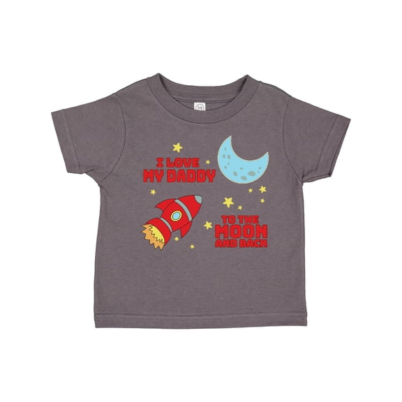 Inktastic I Love My Daddy to the Moon and Back Boys or Girls Toddler T-Shirt
