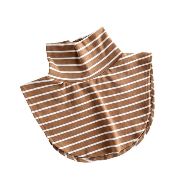 Faux Col Respirant en Coton pour Femmes Col Roulé Côtelé Tricoté Faux Col pour Extérieur
