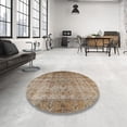 thumbnail image 4 of Ahgly Company Machine Washable Indoor Square Traditional Brown Area Rugs, 6' Square, 4 of 7