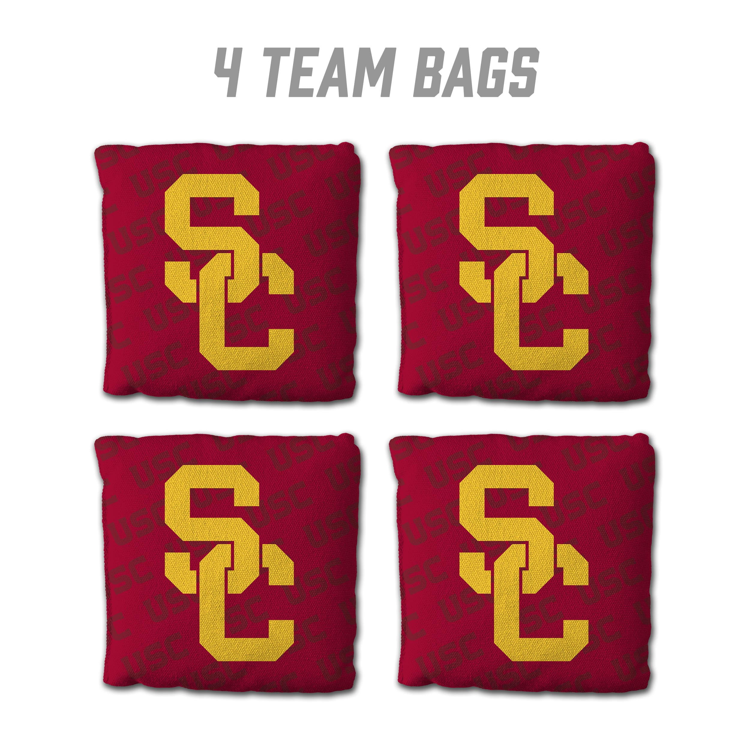 NCAA USC Trojans Cornhole Bags - 4PK - Red