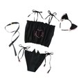 thumbnail image 1 of Gibobby Ropa interior mujer sexy Ropa De Dormir Ropa De Dormir Mujer Cuello En V Bordado Encaje Lencería Lenceria China Gifts Lenceria Sexy Mujer(Negro, Talla única), 1 of 5