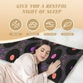 thumbnail image 3 of Naloa Vinyl Records Musical Notes Super Soft 20x60 Body Pillow Case,Long Side Hidden Zipper（PILLOWS ARE NOT INCLUDED）, 3 of 6