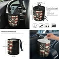 thumbnail image 4 of Yuyamidu Deer Car Front Seat Cover Set with Armrest Cover Pad Steering Wheel Cover American Flag Seat Belt Pads Garbage Can Air Vent Pouch Rearview Mirror Cover Coasters Keychain, 12 Pieces, 4 of 6