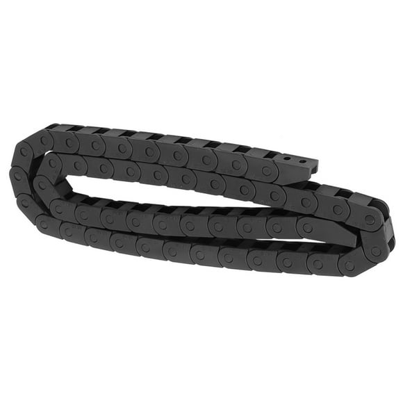 Nylon Cable Drag Chain, Cable Drag Wire Carrier, 3d Printer Cnc Machine R18 Drag Chain Black For 3D Printer CNC Machine