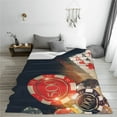 thumbnail image 5 of Bingfone Casino Poker Chips Print Flannel Fleece Blanket Throw Blanket for Bed,Sofa,Couch,Travel,Camping(60"x50" ), 5 of 8