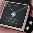 thumbnail image 2 of JEMINES Gifts for Wife, Wifey Birthday Jewelry with Romantic Message Gifts from Husband, Wife Necklace (Wife Love, Love Knot Necklace and Earrings Set), 2 of 6