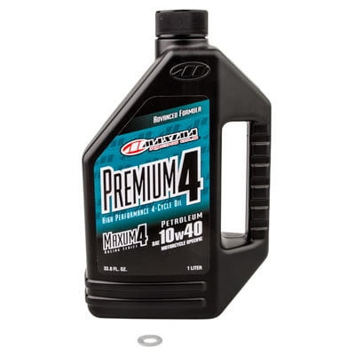 Transmission Oil Change Kit With Maxima Premium 10W-40 for Yamaha YZ125 2003-2019