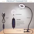 thumbnail image 3 of DAYBETTER LED Clip On Desk Lamp, 3 Light Modes & 10 Brightness Levels, 360° Flexible Neck Reading Light, USB Plug-in Clamp Lamp, for Home, Office, Study, Craft (Black), 3 of 7