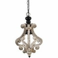thumbnail image 1 of Benzara BM147075 Lustre Perth Maison en Bois&44; Blanc, 1 of 3