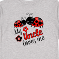thumbnail image 4 of Inktastic My Uncle Loves Me with Cute Ladybugs Boys or Girls Long Sleeve Toddler T-Shirt, 4 of 5