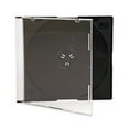 thumbnail image 1 of 5.2 mm CD & DVD Slimline Jewel Case, Black, 1 of 1