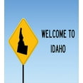 thumbnail image 3 of Ambesonne Idaho Duvet Cover Sets, Gem State Welcome Road Sign, 2-King, Earth Yellow Sky Blue, 3 of 7
