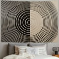 thumbnail image 2 of Orinice Bridget Riley Tapestry Wall Hanging Unique Style Graphic Tapestries Home Wall Decor Art for Living Room Bedroom Apartment Farmhouse Dorm 60x50inch, 2 of 6