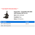 thumbnail image 2 of Purge Valve - Compatible with 2008 - 2022 Chrysler 300 3.6L V6 2009 2010 2011 2012 2013 2014 2015 2016 2017 2018 2019 2020 2021, 2 of 2