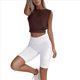 thumbnail image 2 of Camiseta Deportiva Corta para Mujer, , Sin Mangas, para Yoga, Correr, Gimnasio, Algodón, Marrón, XL, 2 of 7