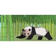 thumbnail image 4 of Geometric Forest Piggy Bank, Polygonal Design Inspired Panda Walking Among Bamboo Stalks, Ceramic Coin Bank Money Box for Cash Saving, 3.6" X 3.2", Green Black and White, by Ambesonne, 4 of 4