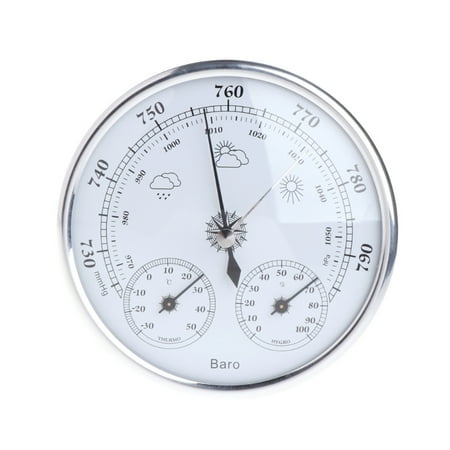 

3 in 1 Weather Station Barometer Thermometer Hygrometer for Indoor and Outdoor Use Mounting to Patio Garden Garage