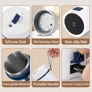 Portable Electric Kettle, 550ML 304 Stainless Steel Travel Water Boiler with 6 Temp Control, Fast Boil, Quiet & 24H Keep Warm