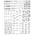 thumbnail image 1 of Tatuaje Dedo Pegatinas Mariposa Temporal Impermeable 10PCS, 1 of 9