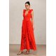 thumbnail image 4 of Vestido Trinvilla Deep-V sin mangas con pliegues maxi para mujer, 4 of 6