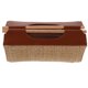 thumbnail image 5 of Porta pañuelos: Funda rectangular tejida marrón - Servilletero rústico de estilo rústico - Organizador de pañuelos de mimbre tejido a mano para sala de estar o baño, 5 of 6