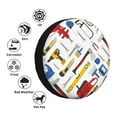 thumbnail image 4 of Sikiie equipment for repair tools Print PVC Leather Spare Tire Wheel Cover Spare Tire Cover, for Car Truck SUV Camper Trailer Universal Fit-16 inch, 4 of 6
