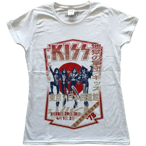 KISS Destroyer Tour 78 Skinny Fit T Shirt