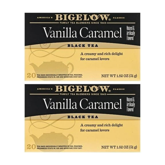 Bigelow Vanilla Caramel Black Tea (20 Teabags) (Pack Of 2)