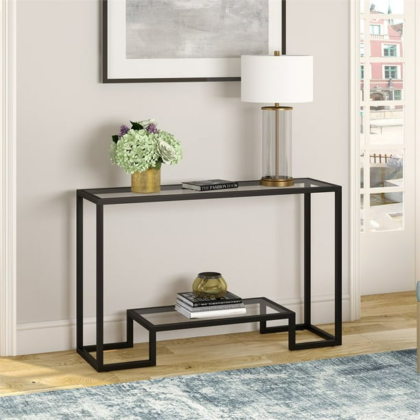 Glass console table walmart deals