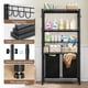 thumbnail image 4 of Cesto para Ropa Sucia con 4 Niveles de Almacenamiento Estante,Marco Metálico Cesta para Ropa Sucia con 2 Bolsa Colada de Tela Oxford Extraíble,Organizador para Lavandería, Dormitorio y Baño, 4 of 7