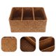 thumbnail image 4 of Organizador de mostrador para baño, cesta de almacenamiento dividida, contenedor de almacenamiento de 3 rejillas, 4 of 5