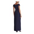 thumbnail image 2 of RALPH LAUREN Womens Navy Spaghetti Strap Full-Length Fit + Flare Evening Dress 2, 2 of 2