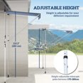 thumbnail image 4 of Outsunny 6.6'x5' Manual Retractable Patio Awning Window Door Sun Shade Deck Canopy Shelter Water Resistant UV Protector Blue, 4 of 10