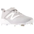 thumbnail image 6 of New Balance Mens 4040V8 Low Metal Baseball Cleats Grey/White 11, 6 of 6