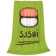 thumbnail image 2 of Vsdgher Fresh Sushi Ultra-Soft Micro flannel Blanket Throw Blankets for Couch Sofa, Bed (4 sizes)-80"x60", 2 of 7