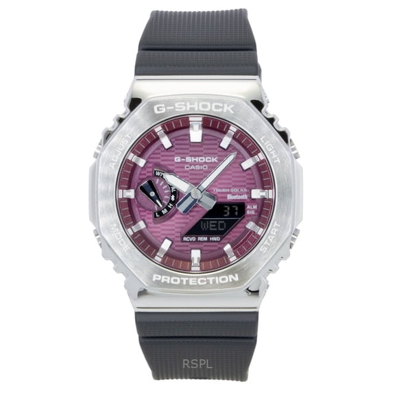 Casio G-Shock G-Steel Bio-Based Resin Strap Smartphone Link Analog Digital Pink Dial Solar GBM-2100A-4B 200M Men's Watch
